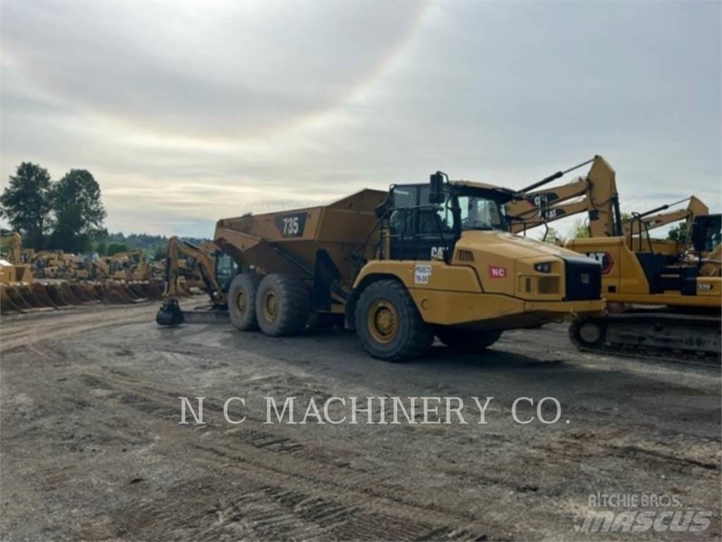CAT 735 Lastbiler med tip