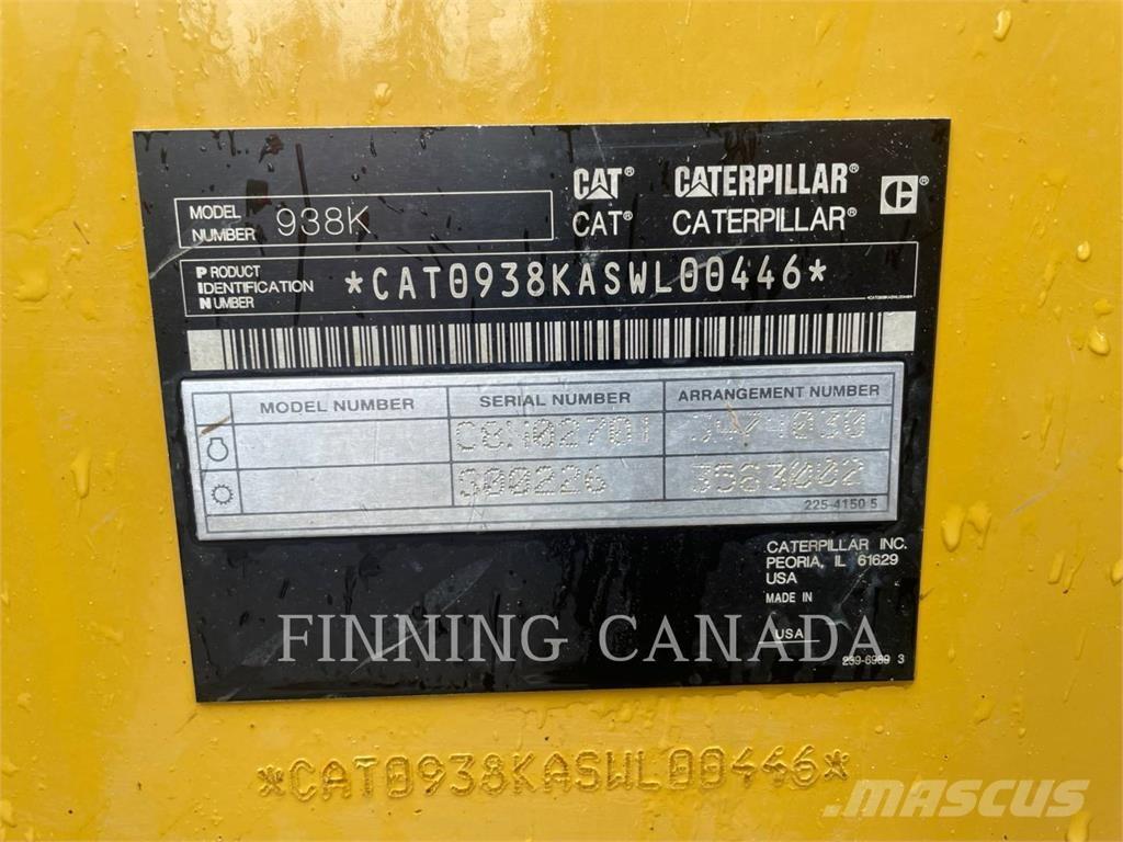 CAT 938K Læssemaskiner på hjul