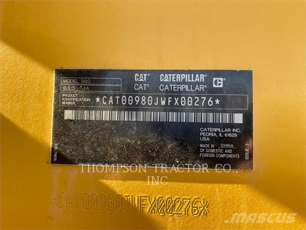 CAT 980 Læssemaskiner på hjul