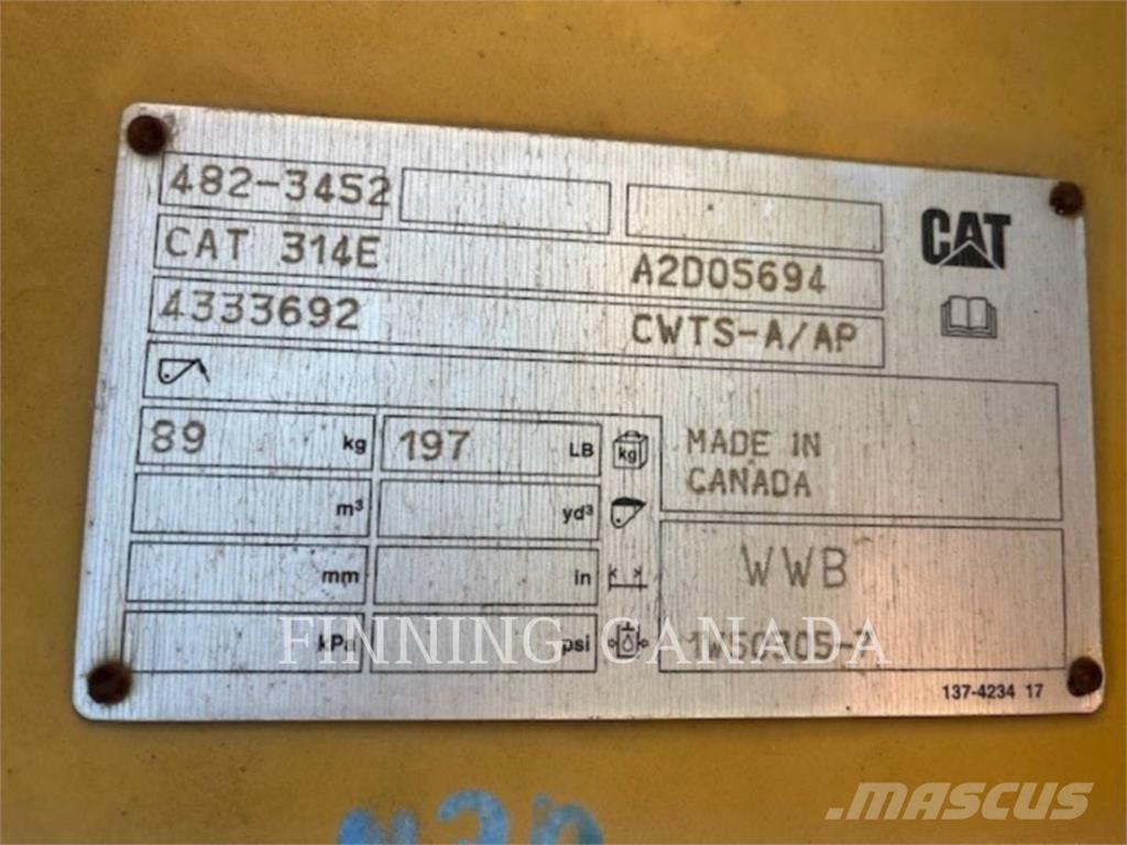 CAT ATTACHMENTS 314E Hurtigkoblere