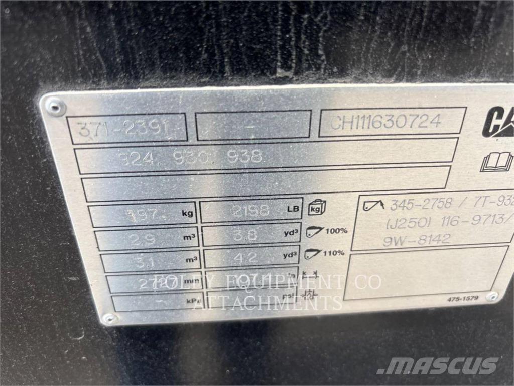 CAT BK38V38GP Læssemaskiner på hjul