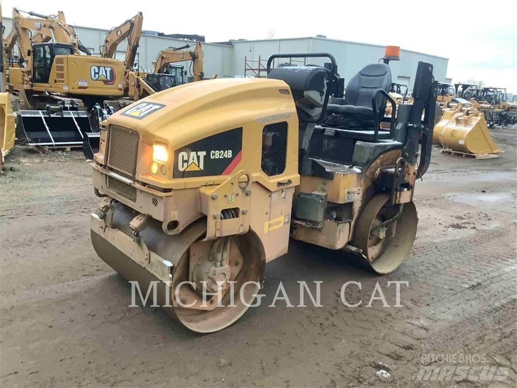 CAT CB24B Tvilling tromle