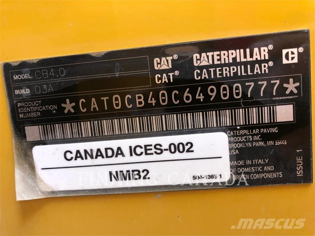 CAT CB4.0-03 Jordvibrationstromler