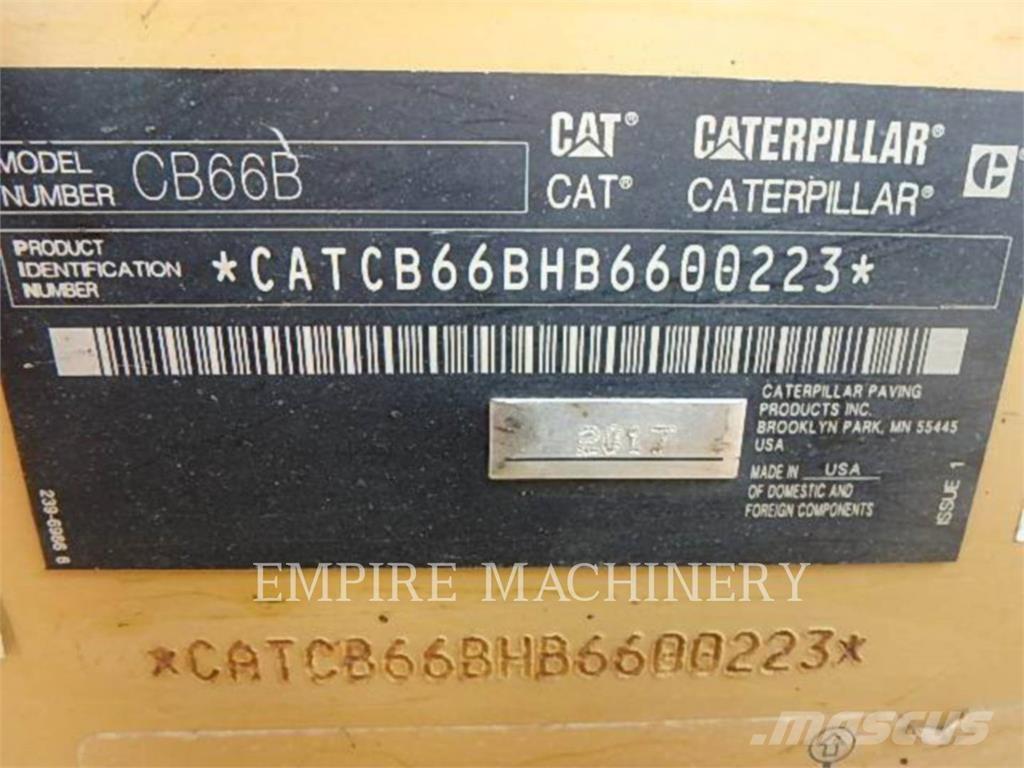 CAT CB66B Tvilling tromle