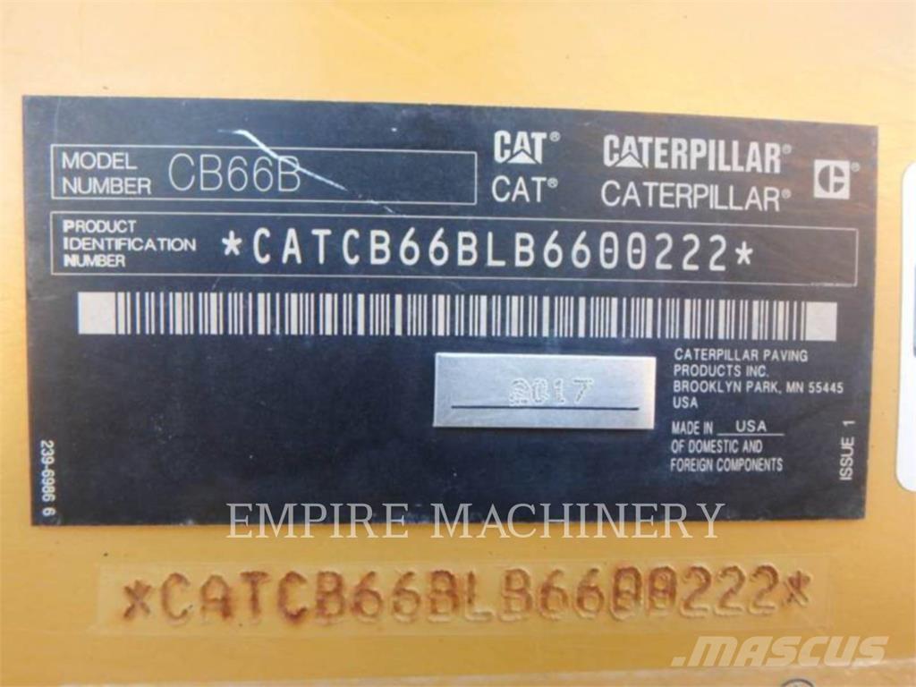 CAT CB66B Tvilling tromle