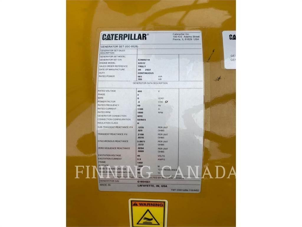 CAT G 3512 Dieselgeneratorer