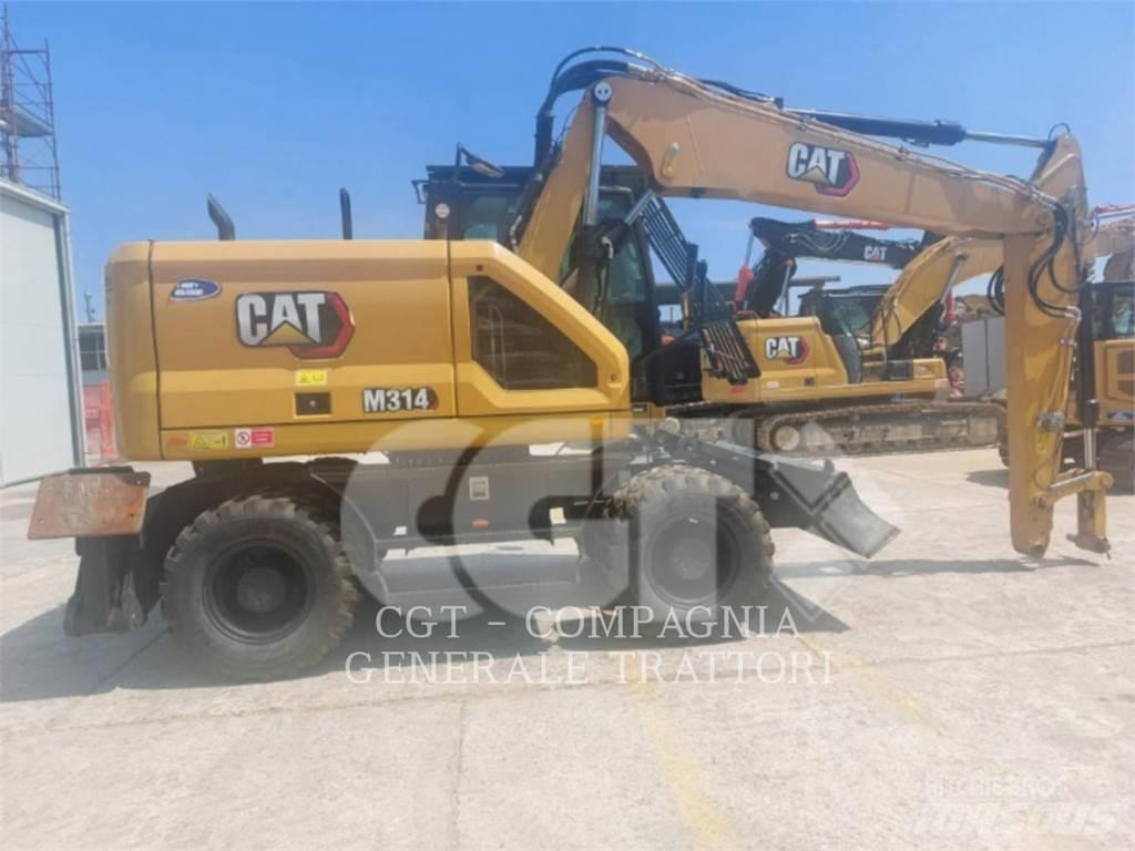 CAT M314 Gravemaskiner på hjul