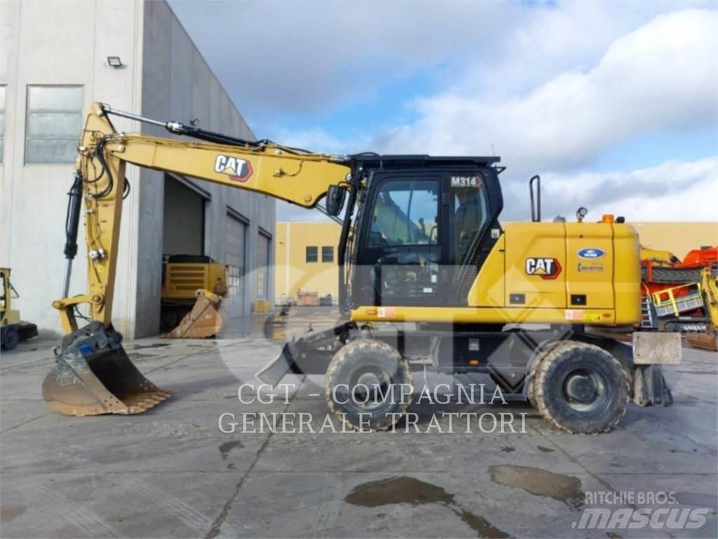 CAT M314 Gravemaskiner på hjul