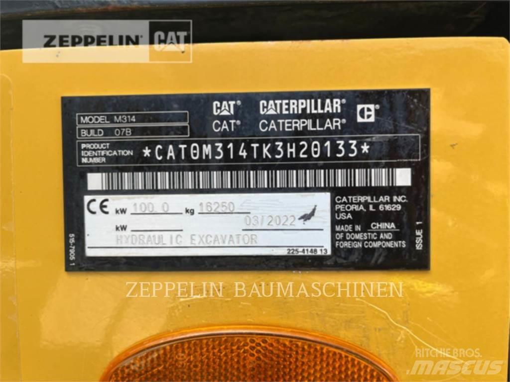 CAT M314-07A Gravemaskiner på hjul