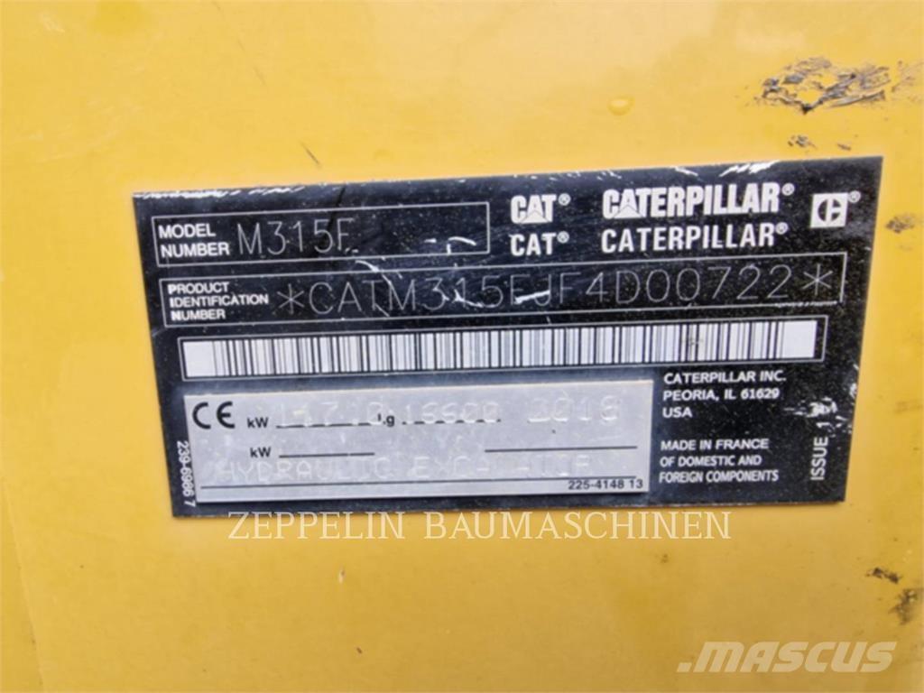 CAT M315F Gravemaskiner på hjul