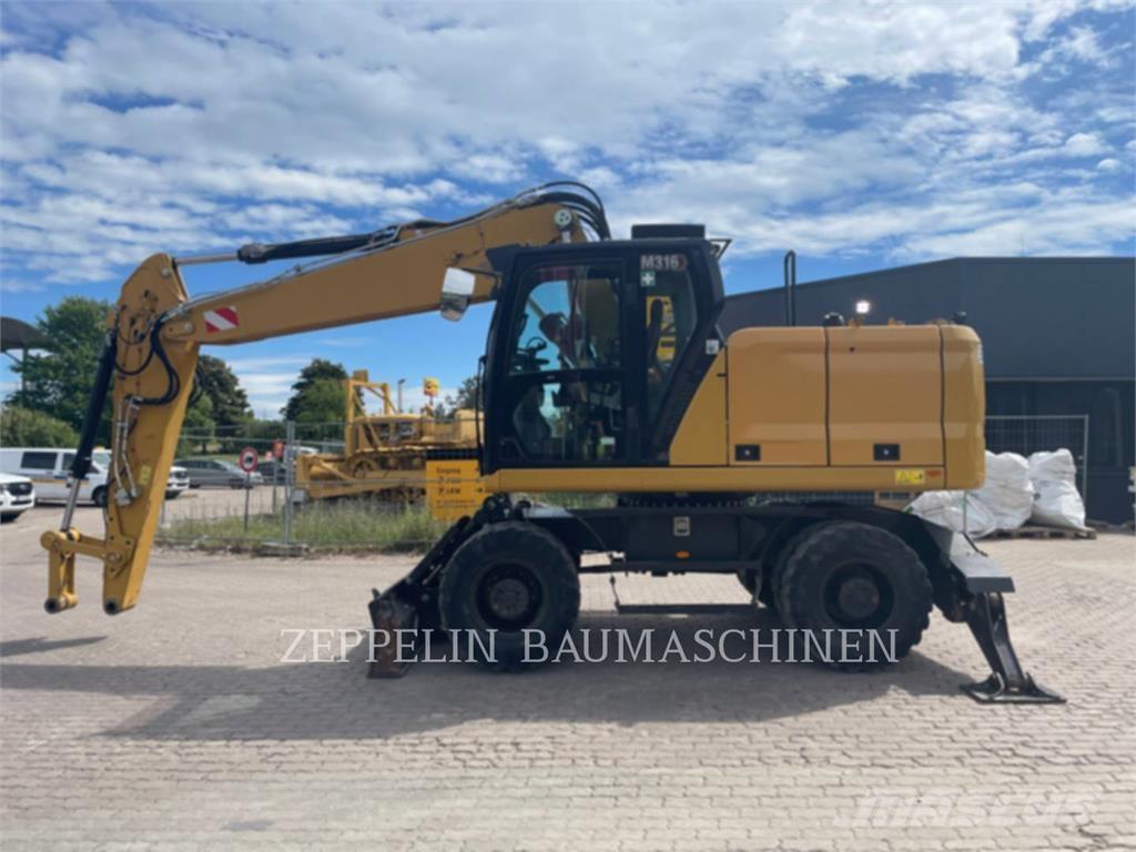 CAT M316-07A Gravemaskiner på hjul