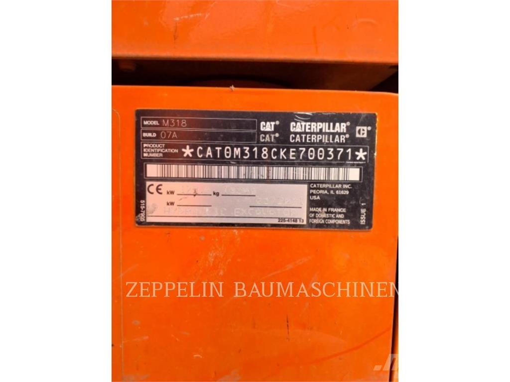 CAT M318-07A Gravemaskiner på hjul