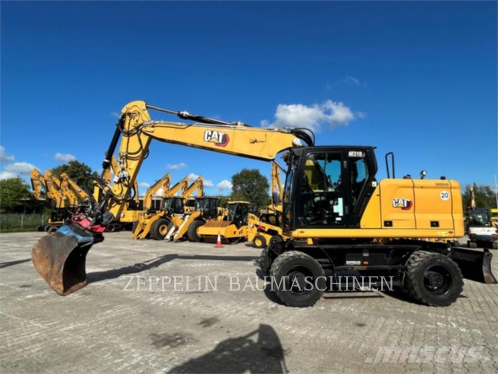 CAT M318-07A Gravemaskiner på hjul