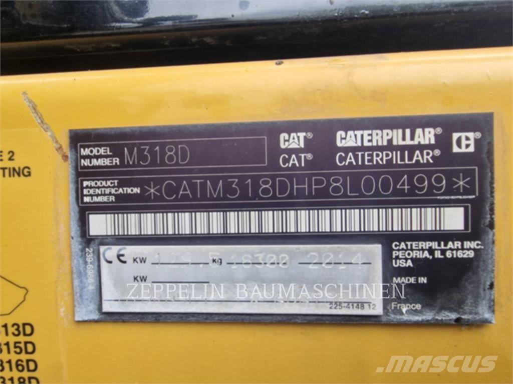 CAT M318D Gravemaskiner på hjul