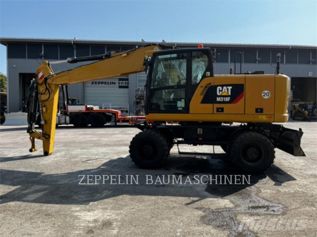 CAT M318F Gravemaskiner på hjul