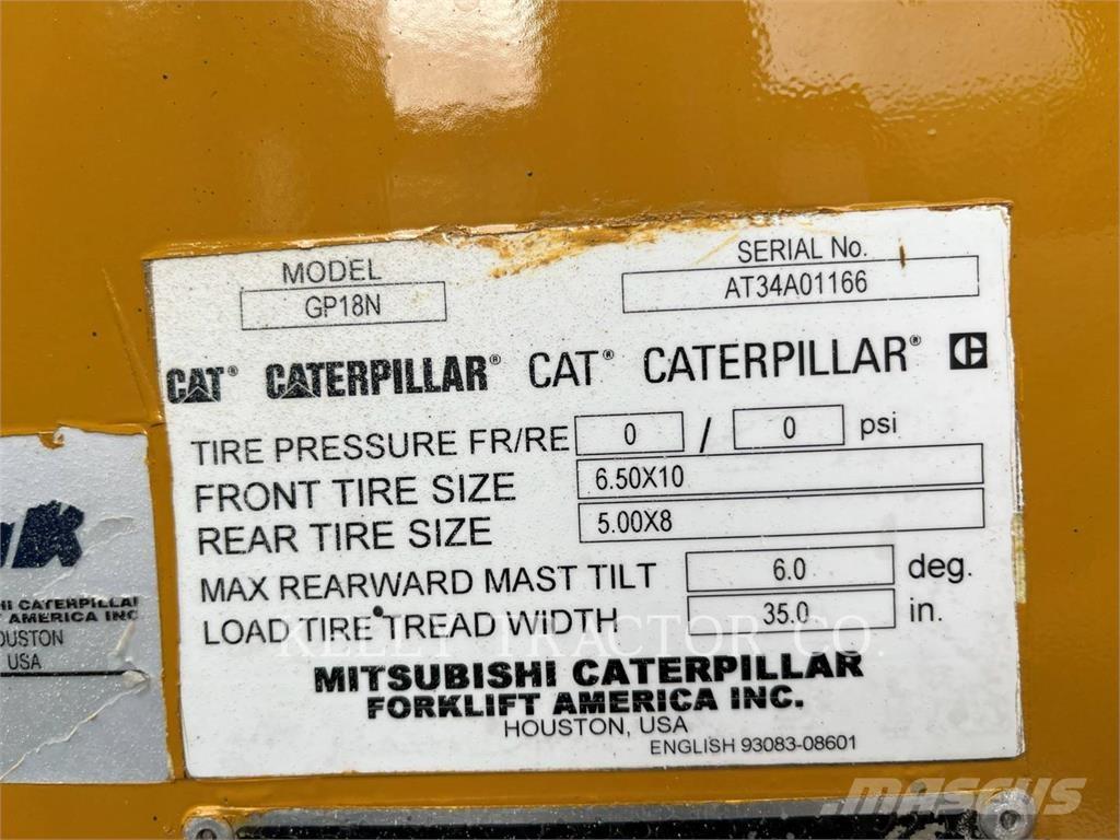 CAT MCFGP18N5 LPG gaffeltrucks
