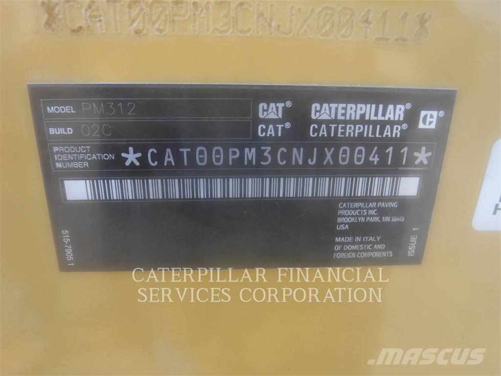 CAT PM312-02 Asfalt-koldfræsere