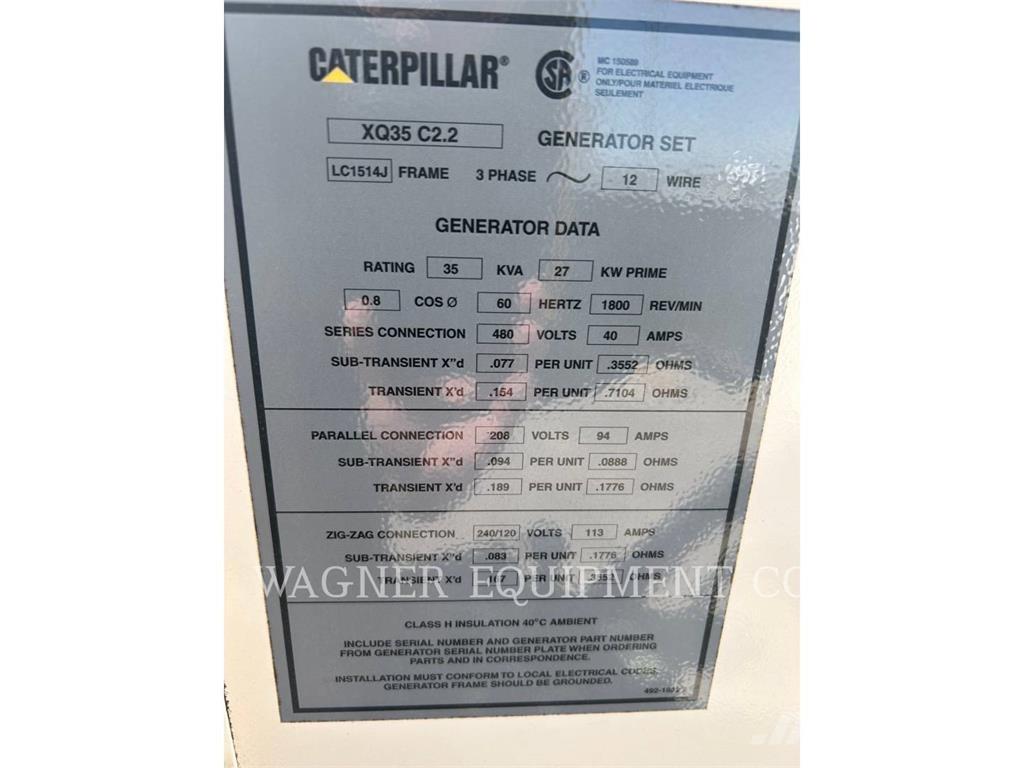 CAT XQ 35 Andre generatorer