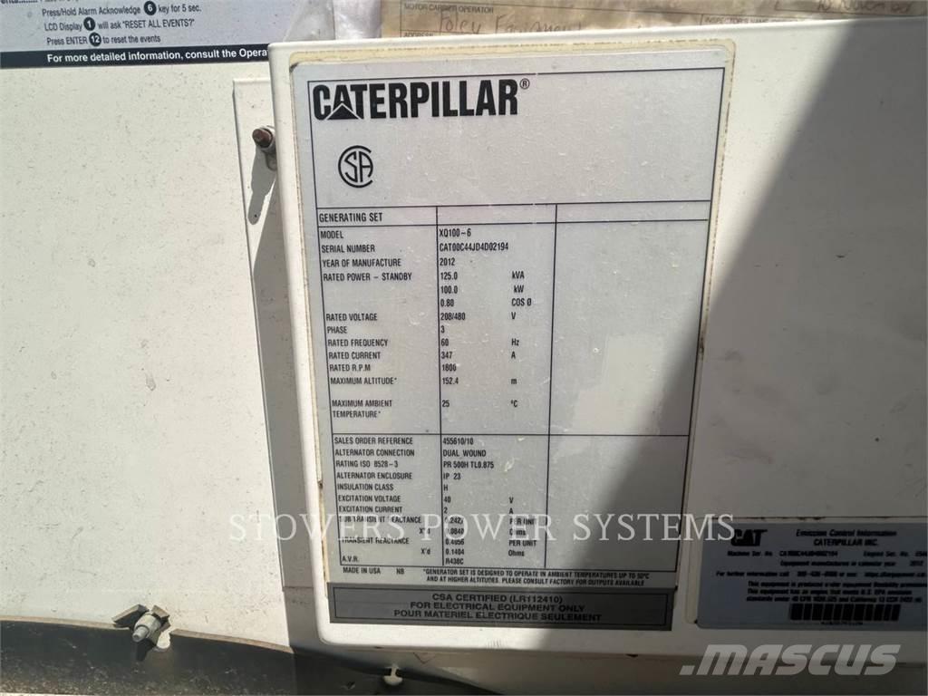 CAT XQ100 Andre generatorer