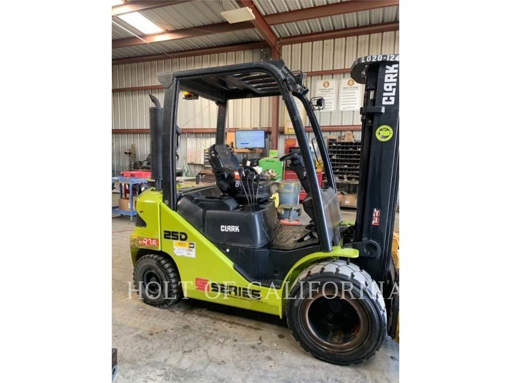 Clark S25D Diesel gaffeltrucks