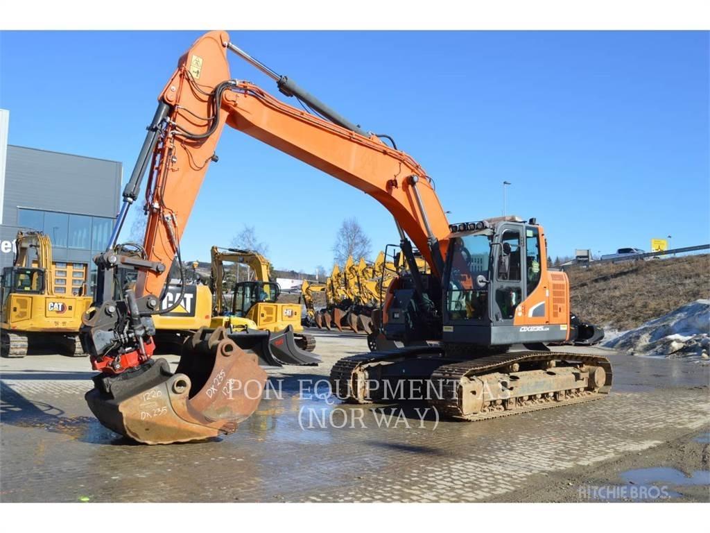 Doosan DX235 Gravemaskiner på larvebånd