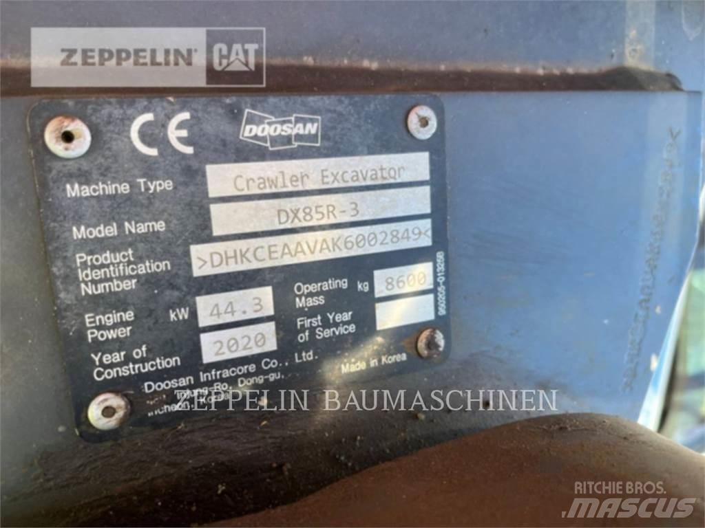 Doosan DX85R-3 Gravemaskiner på larvebånd