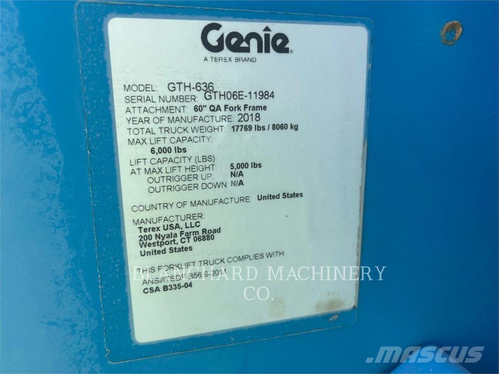 Genie GTH-636 Teleskoplæssere