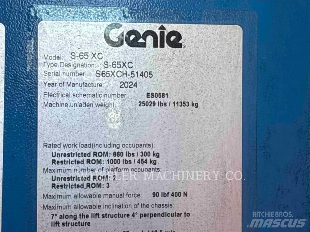 Genie S65XC Bomlifte med knækarm