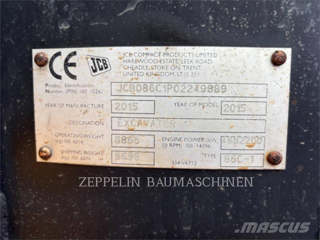 JCB 86C Gravemaskiner på larvebånd