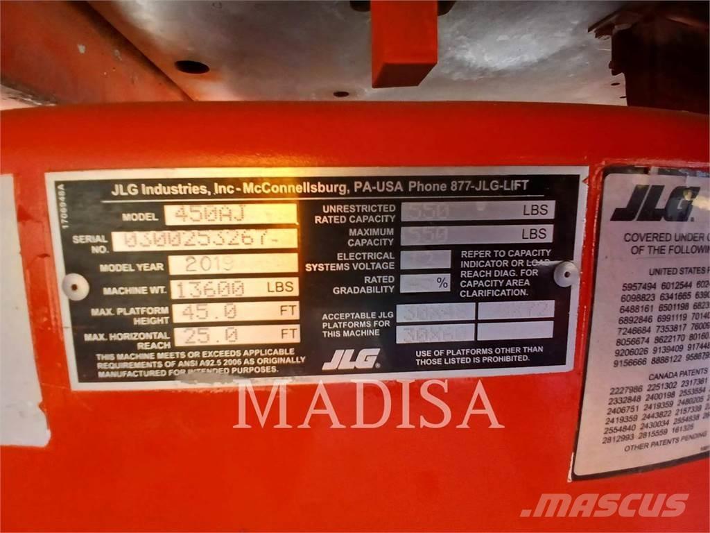 JLG 450AJ 4WD Bomlifte med knækarm