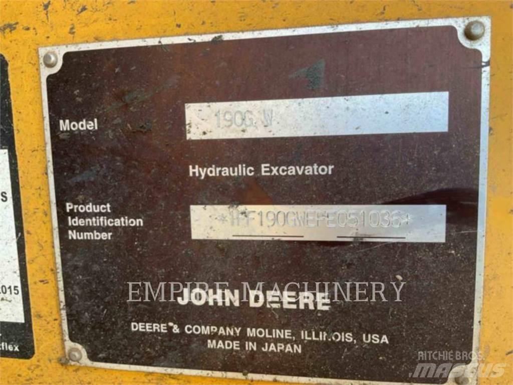 John Deere 190G Gravemaskiner på larvebånd
