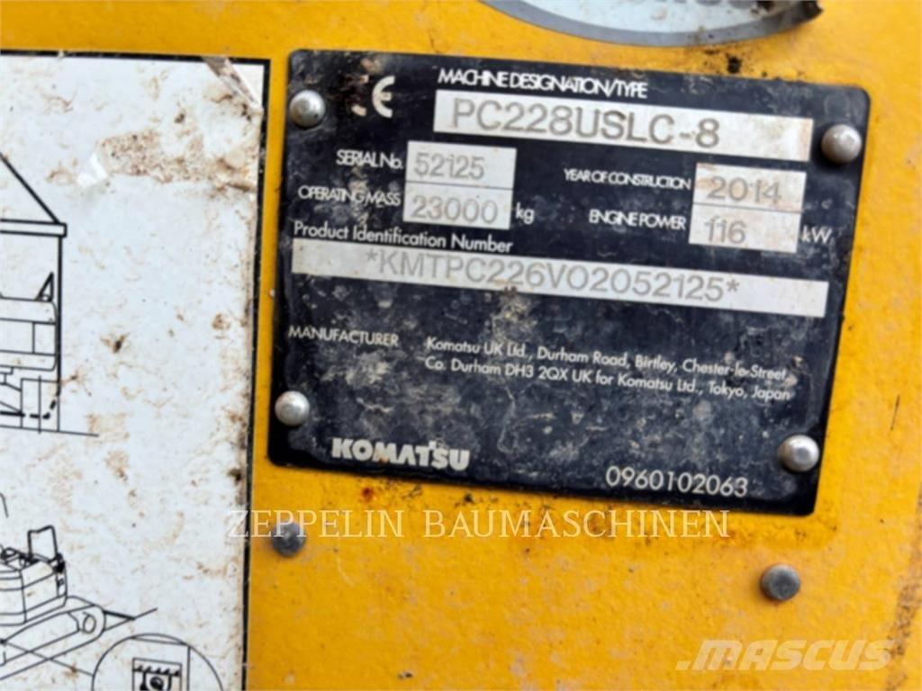 Komatsu PC228 Gravemaskiner på larvebånd