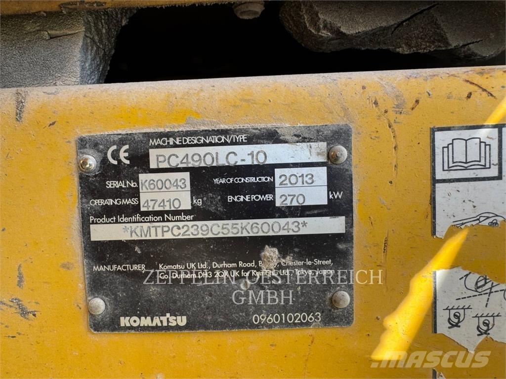 Komatsu PC490LC-10 Gravemaskiner på larvebånd