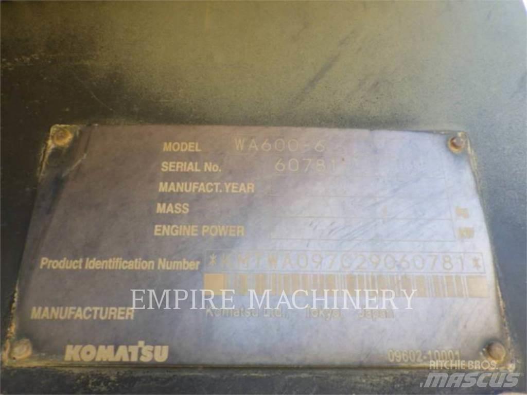 Komatsu WA600-6 Læssemaskiner på hjul