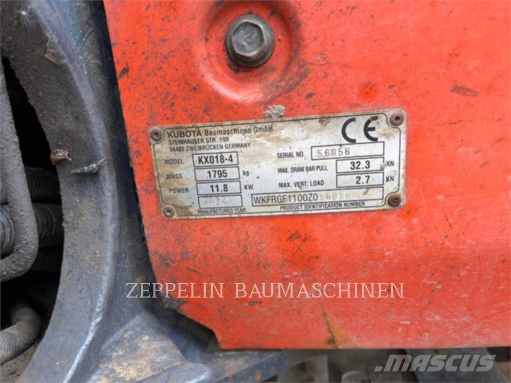 Kubota KX018-4 Gravemaskiner på larvebånd