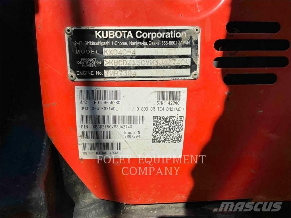 Kubota KX040-4 Gravemaskiner på larvebånd