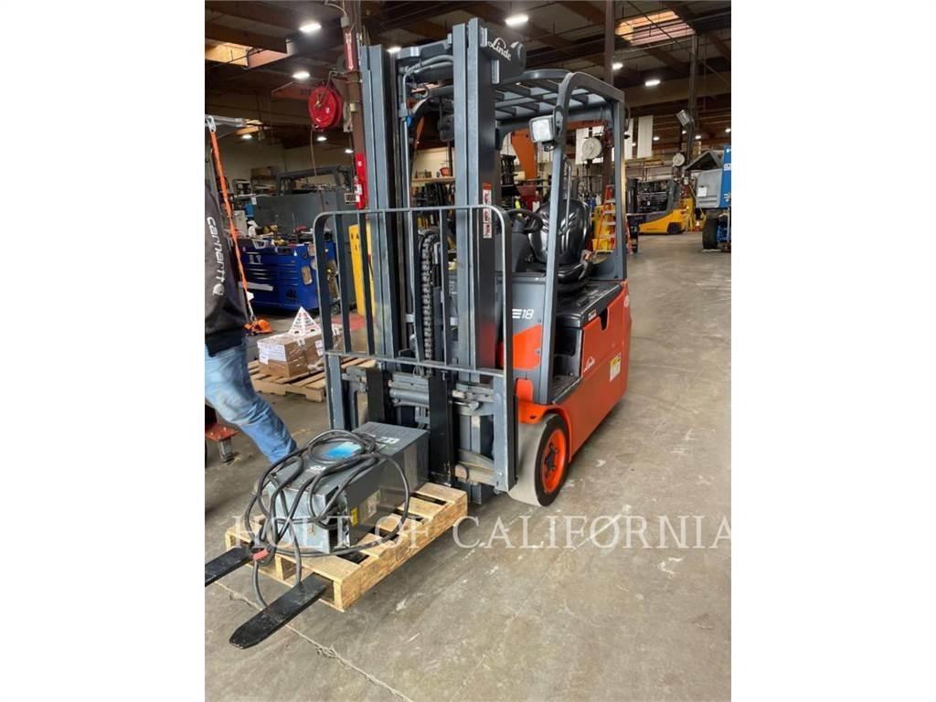 Linde E18 El gaffeltrucks