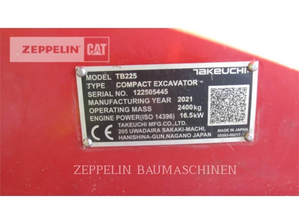 Takeuchi TB225 Gravemaskiner på larvebånd