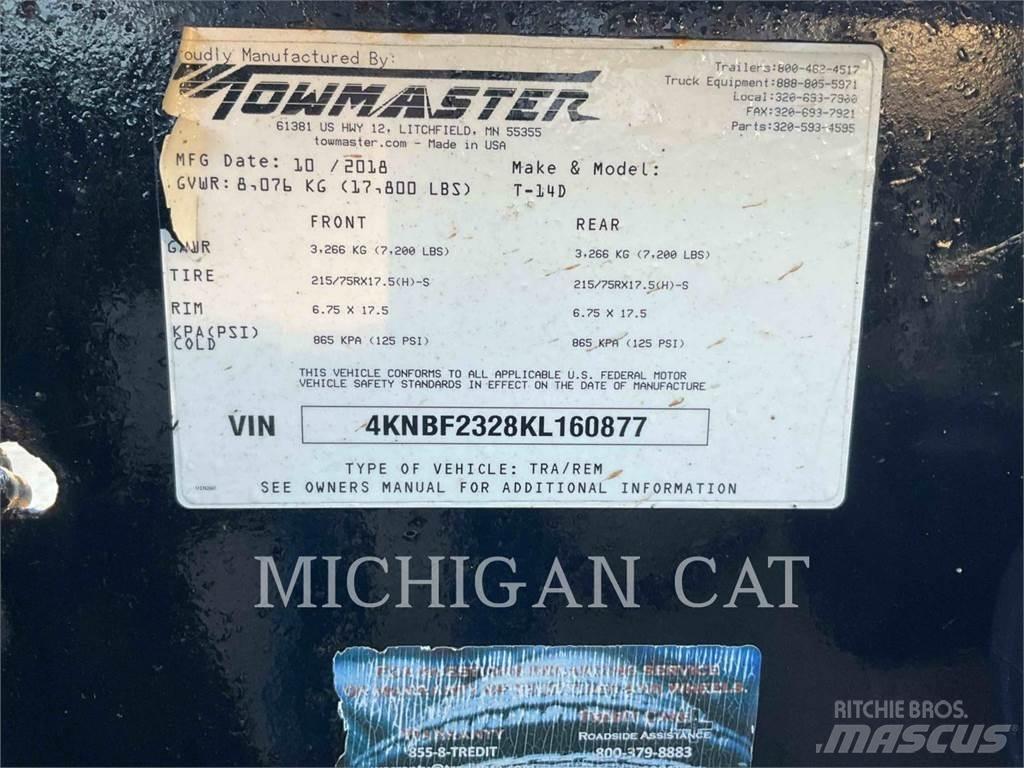 TOWMASTER T-14D 18 Andre anhængere