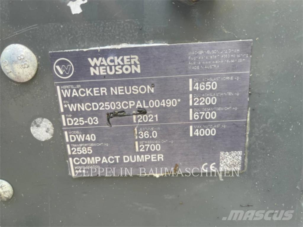 Wacker DW40 Terrængående lastbiler
