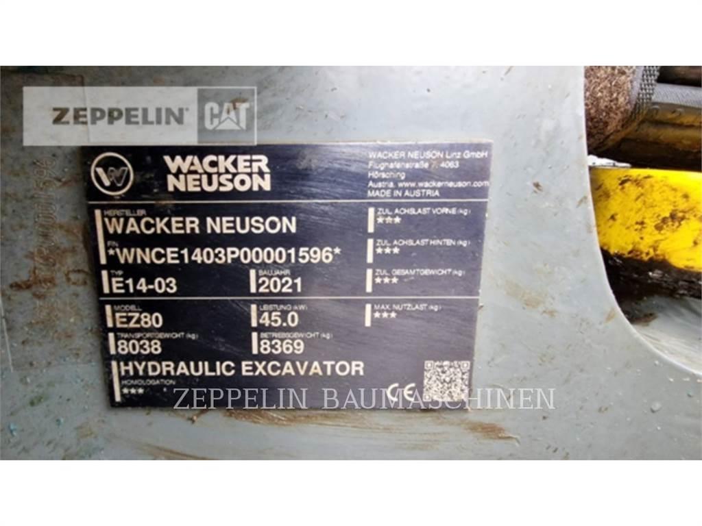 Wacker EZ80 Gravemaskiner på larvebånd