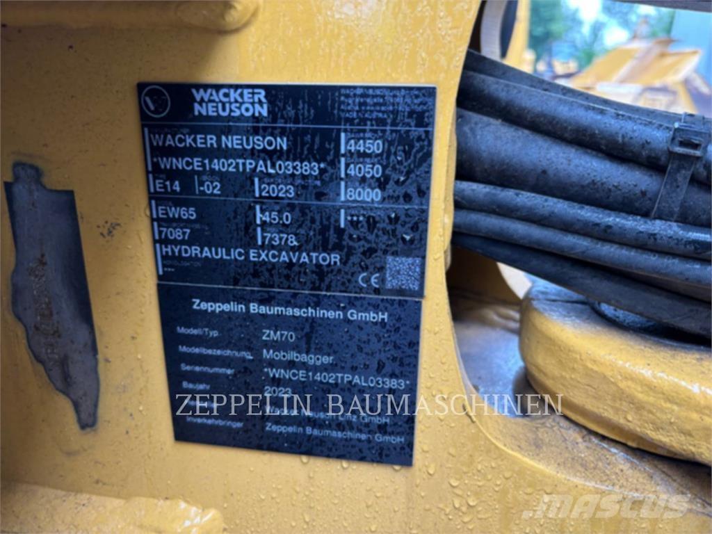 Zeppelin ZM70 Gravemaskiner på hjul