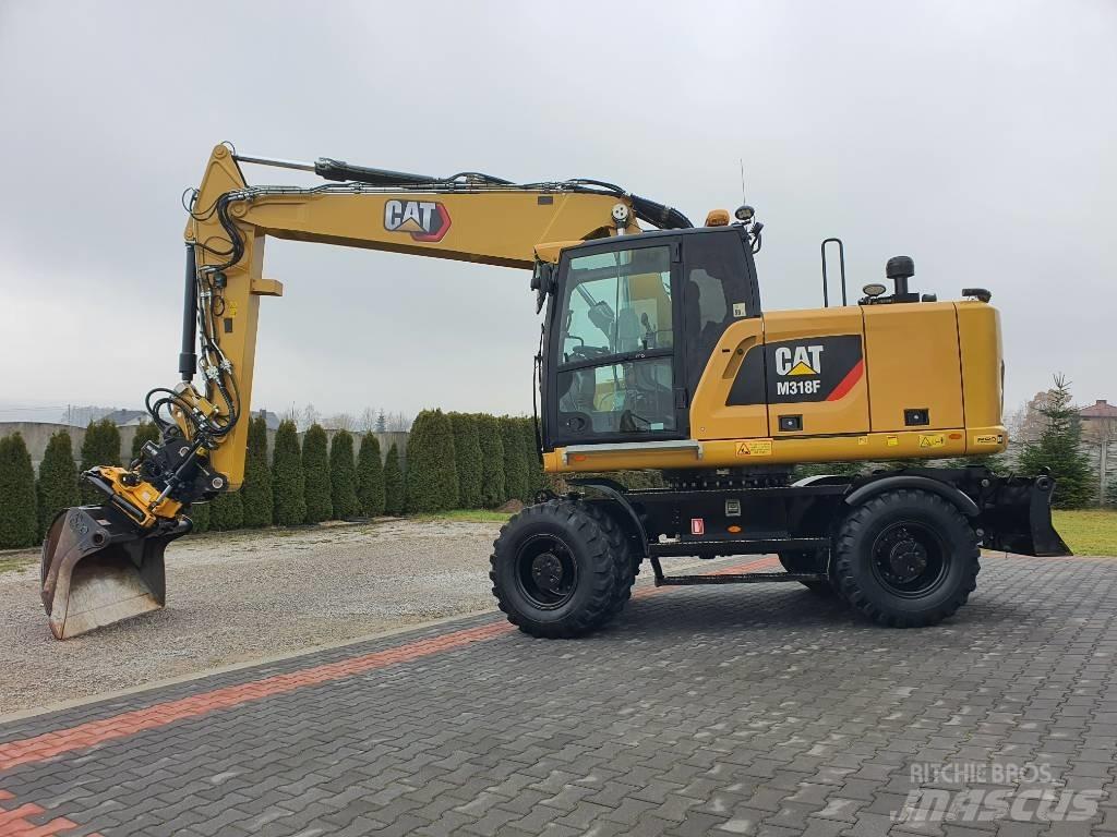 CAT M 318 F Gravemaskiner på hjul