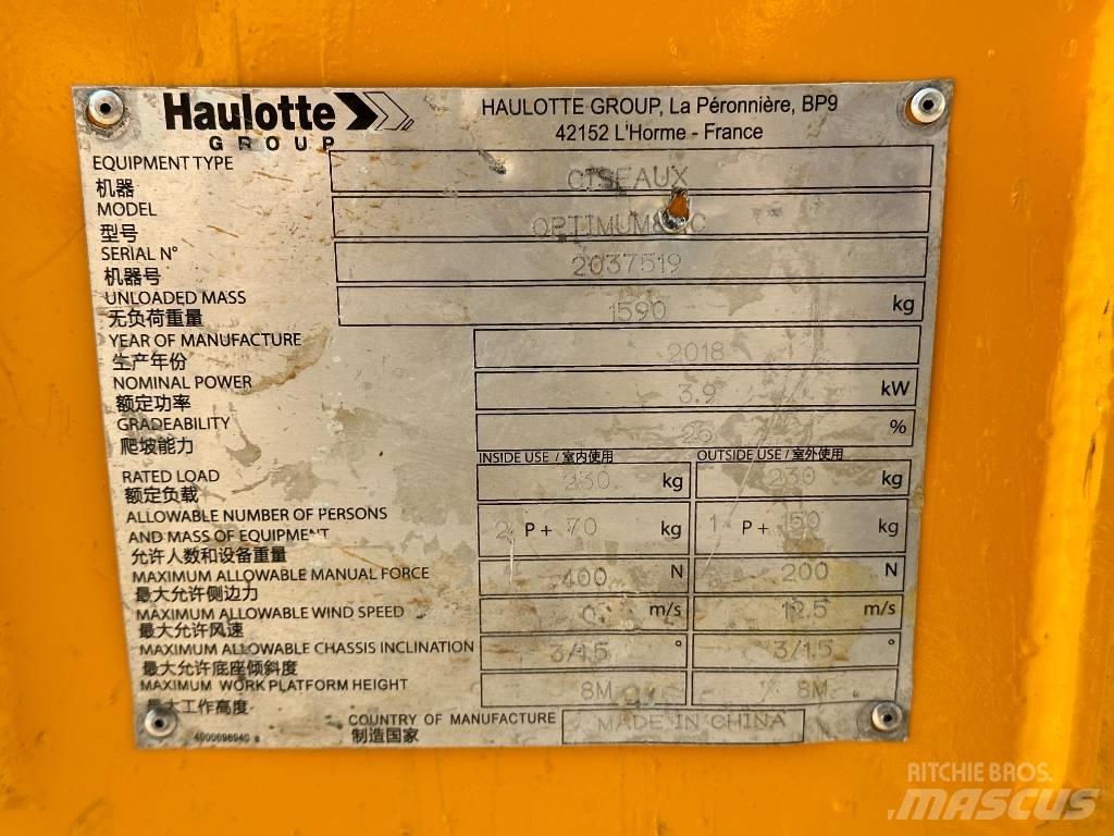 Haulotte OPTIMUM 8 Saxlifte