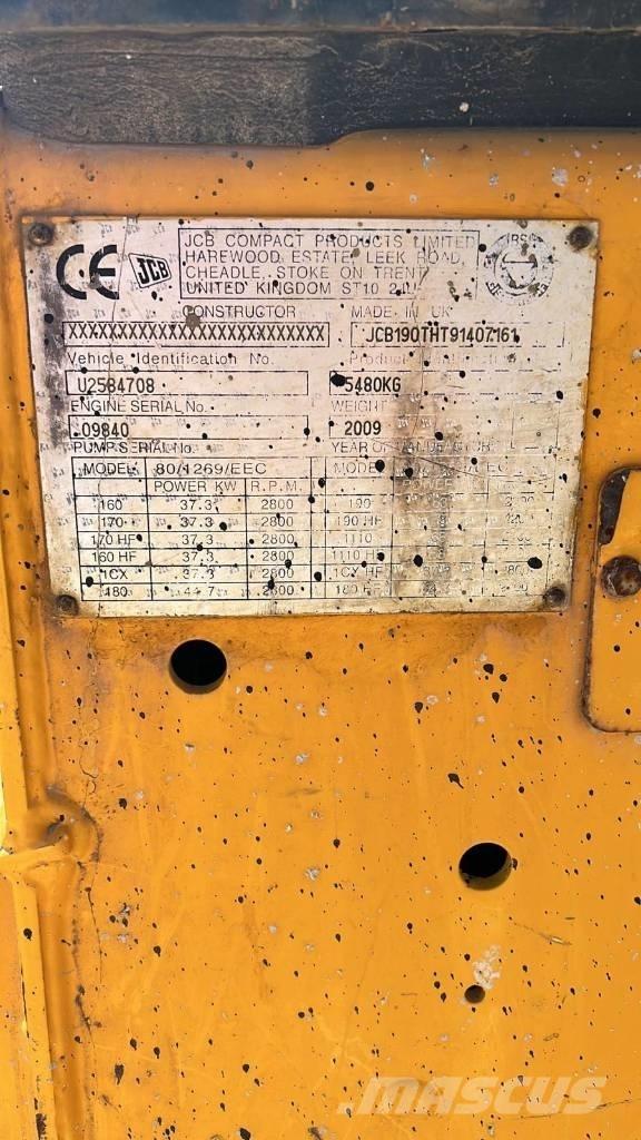 JCB 190 T Minilæsser - skridstyret