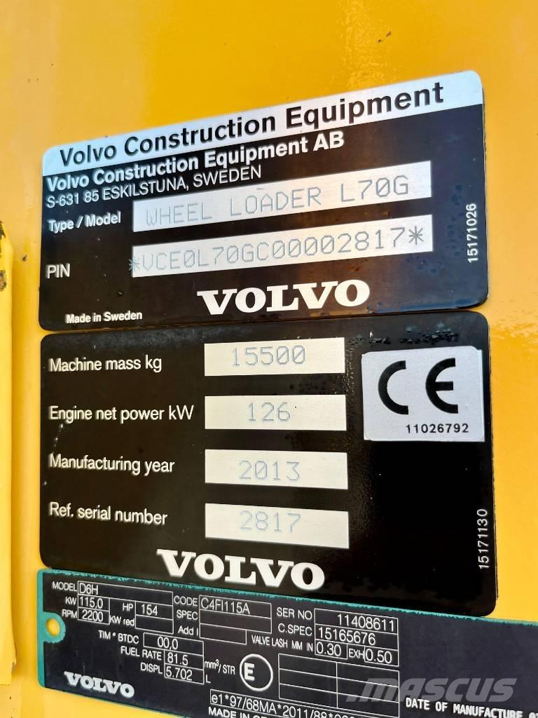 Volvo L 70 G Læssemaskiner på hjul
