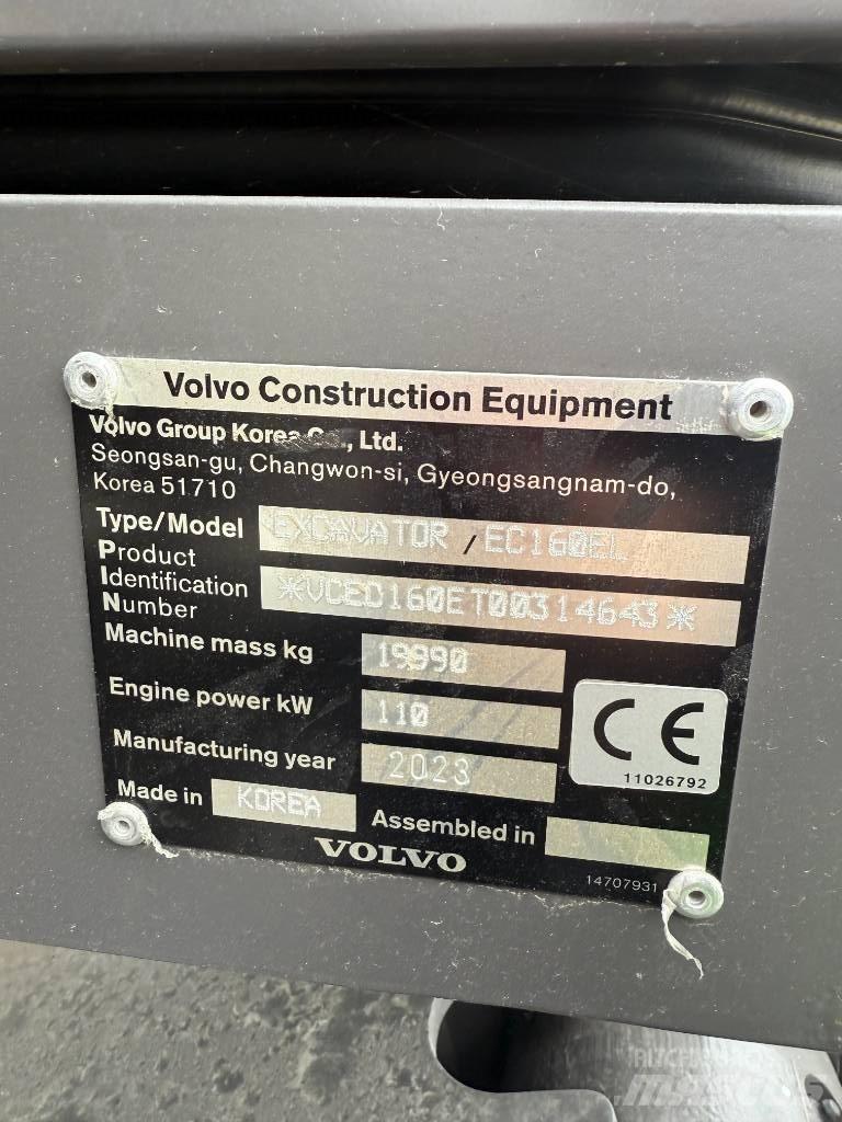 Volvo EC 160 E Gravemaskiner på larvebånd