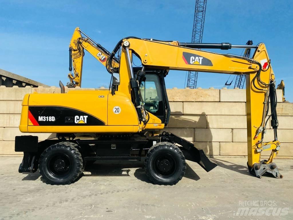 CAT M 318 D Gravemaskiner på hjul