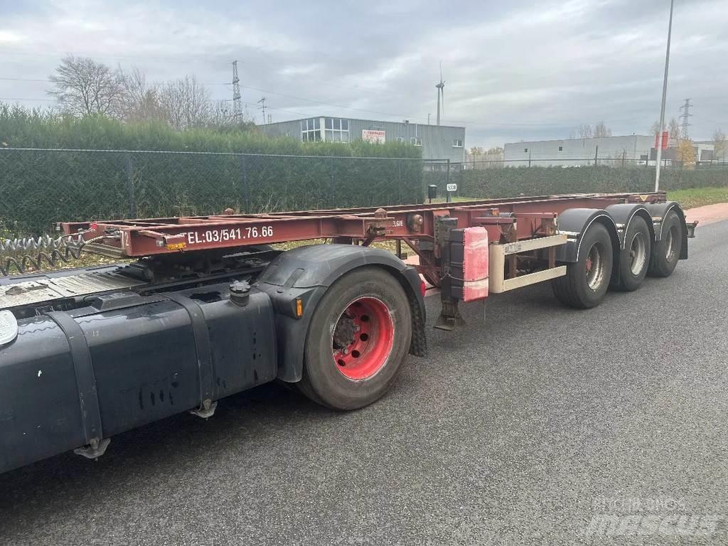 LAG 0-3-39L Semi-trailer med containerramme