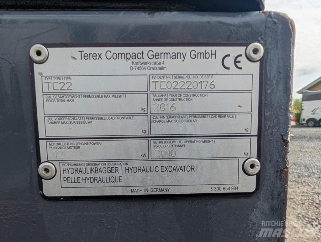 Terex TC 22-2 Gravemaskiner på larvebånd